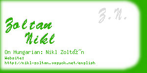 zoltan nikl business card